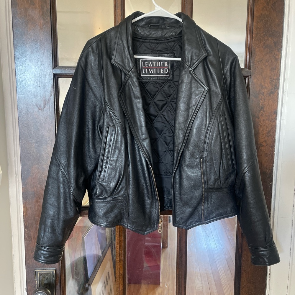 Women's Black Leather Jacket